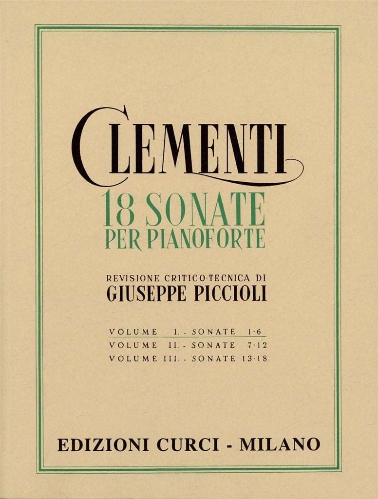 Sonate (18) Vol. 1 (Piccioli)